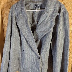 Sage Gray Women's Skirt Suit